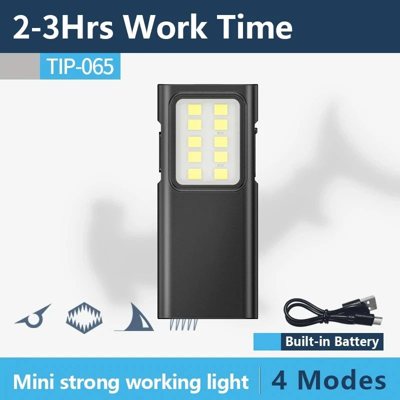 ZHIYU Mini EDC Keychain Flashlight – USB Rechargeable 350+ Lumen