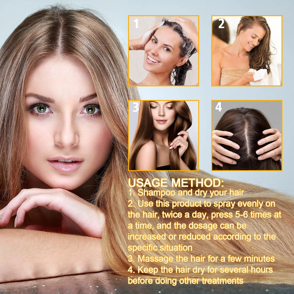 EELHOE Biotin Hair Spray For Man Women 30ml Hair Growth Repair Damage Restore Oil Scalp Repair Serum Spray Thicken Hair Care Oasis Select
