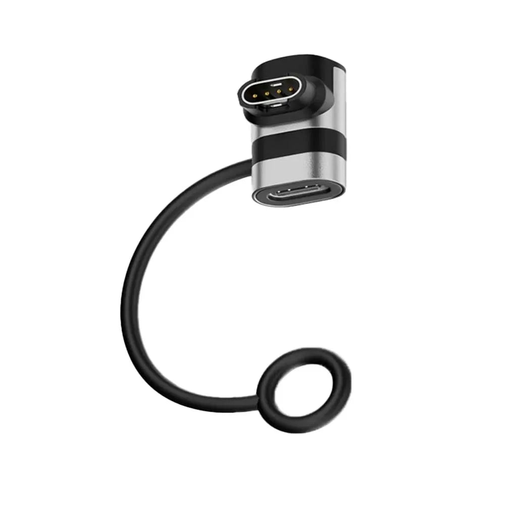 USB-C Adapter for Garmin Fenix 8 7 6, Tactix, Lily 2 Charger Smartwatch Charging Adapter Oasis Select Silvery 1