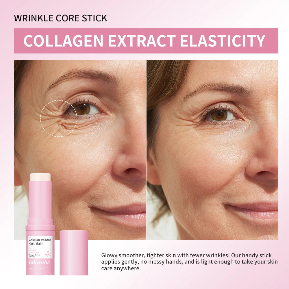 Lakerain Calcium Volume Multi Balm Improve Eye Wrinkle Cream Texture Stick Deep Moisturizing Non-Sticky Brighten Eye Skin Care Oasis Select
