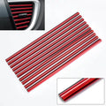 10/20pcs Car Air Conditioner Outlet Decorative U Shape Moulding Trim Decor Strips Car Styling Car Door Edge Corner Protector Oasis Select 10pcs Red