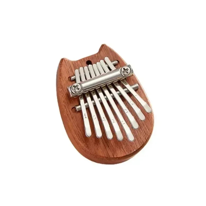8 Key Mini Wood Kalimba High Quality Exquisite Finger Thumb Piano Marimba Musical Good Accessories Pendant Gift Oasis Select C