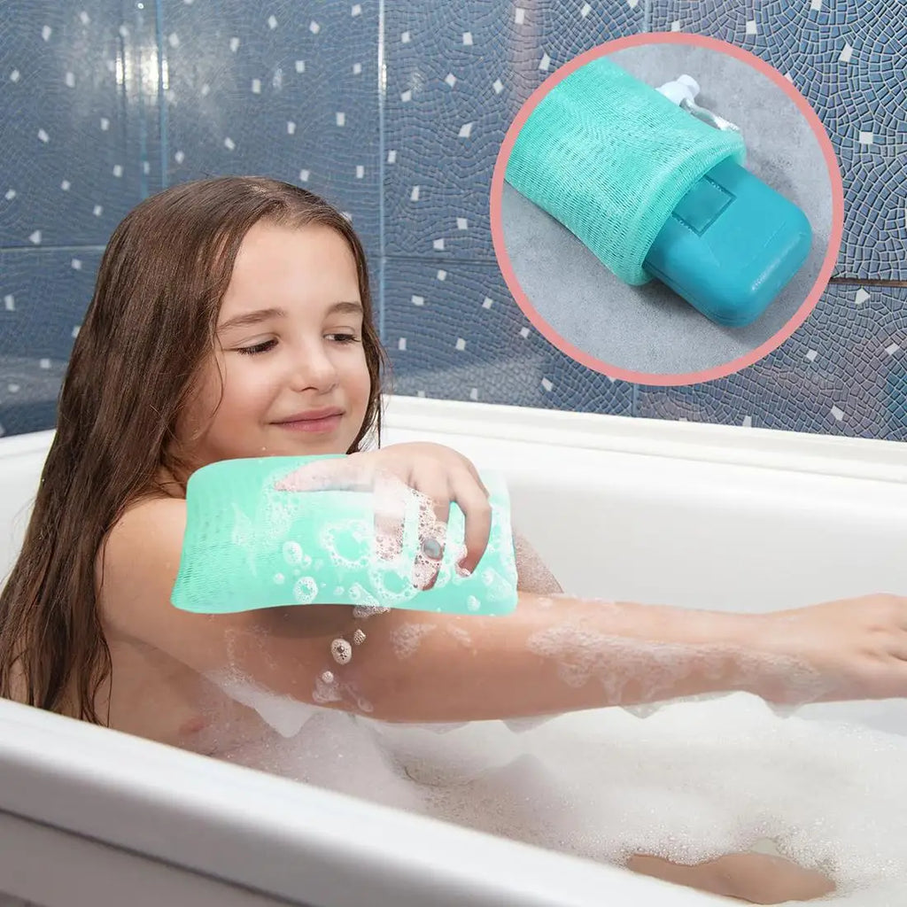 Soap Mesh Foaming Pouch Bag – Exfoliating Net for Body & Face Soap Mesh Bag Oasis Select