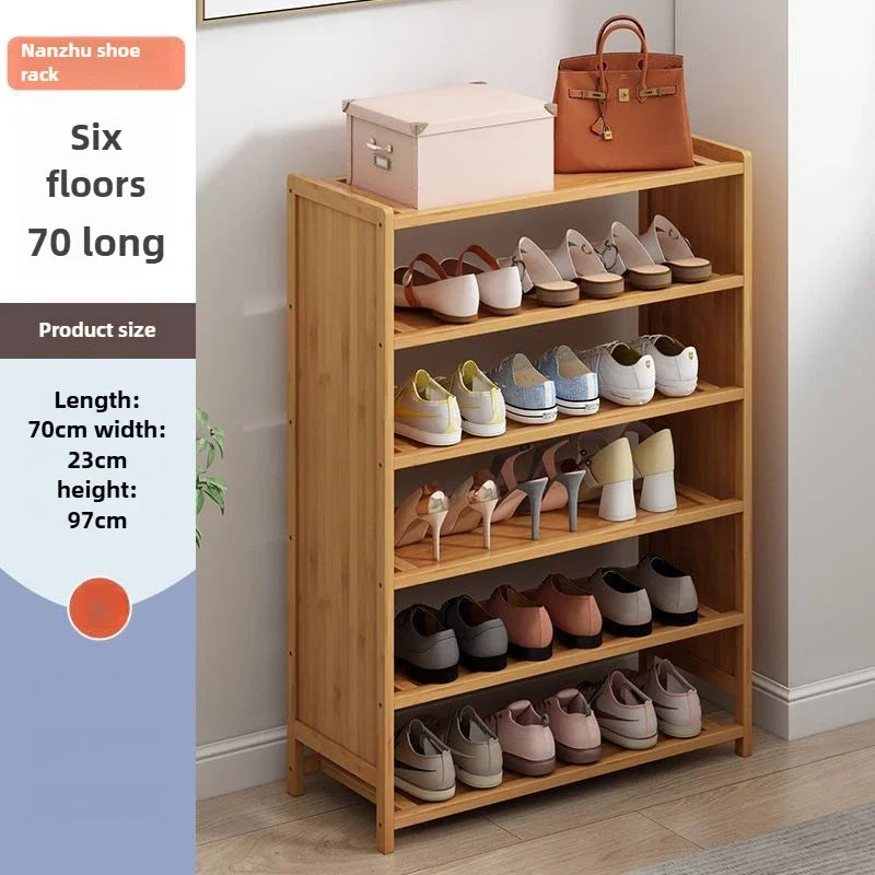 Multi-functional Space-saving shoe rack Multi-layer bamboo shoe rack Storage dust-proof storage shoe rack Oasis Select Sixth floor B