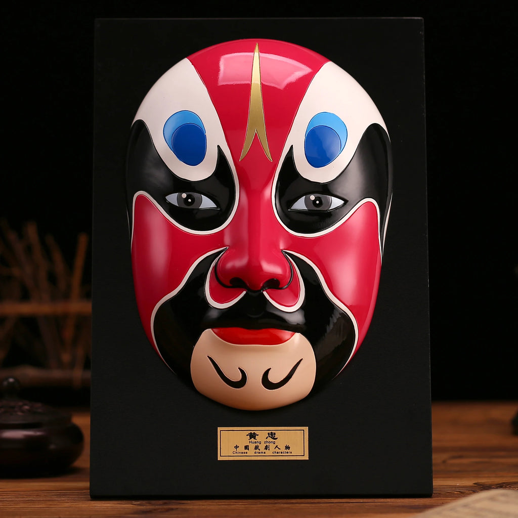 Large Peking Opera facial mask five road God of wealth hanging wall decoration Oasis Select 9