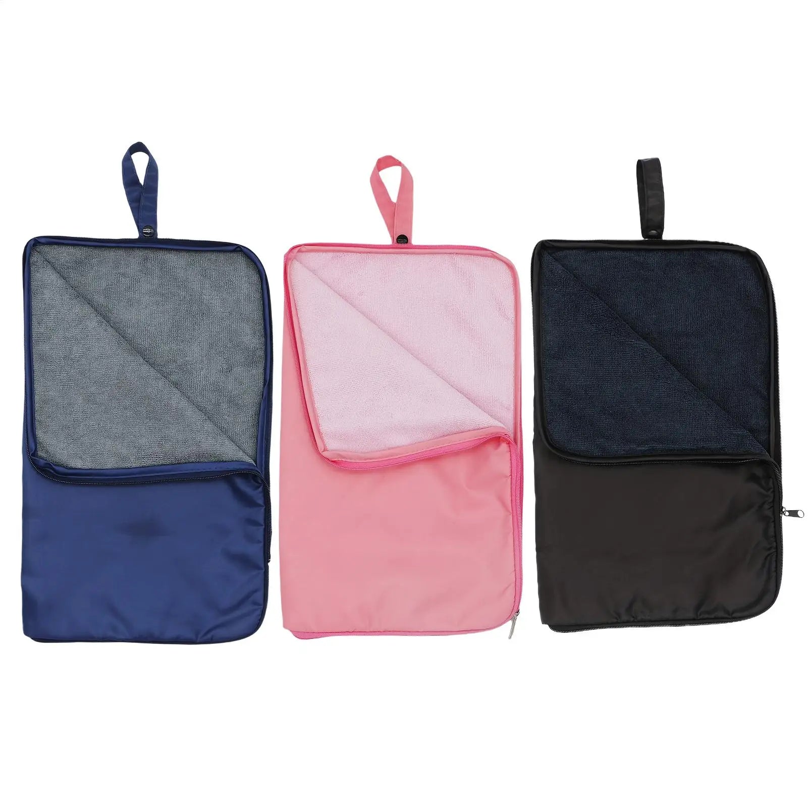 1PC Zipper Closure Towel Wet Bag Leak-proof Diaper Bag Dry And Wet Separation Swimming Suit Pouch Handle Swim Bag Pouches Oasis Select