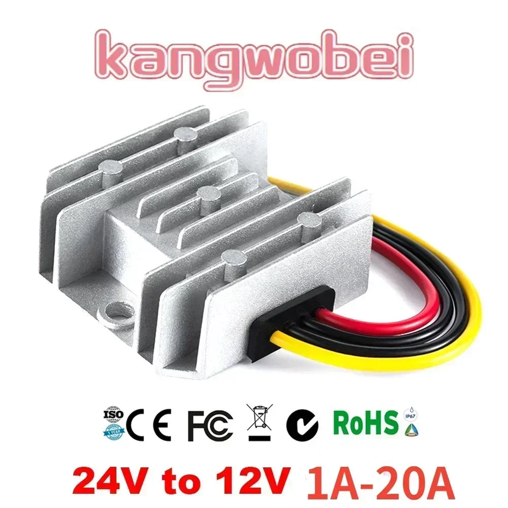 24 Volt to 12 Volt Step Down 24V to 12V 5A 8A 10A 20A Buck Module DC Converter Voltage Regulator for Cars Solar RoHS CE Oasis Select