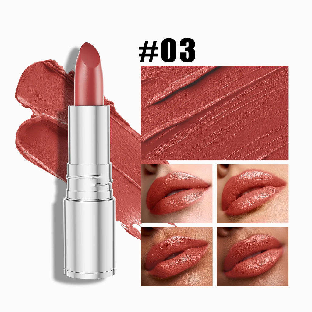 SNAILGIRL 6-Color Matte Lipstick – Waterproof Velvet Finish