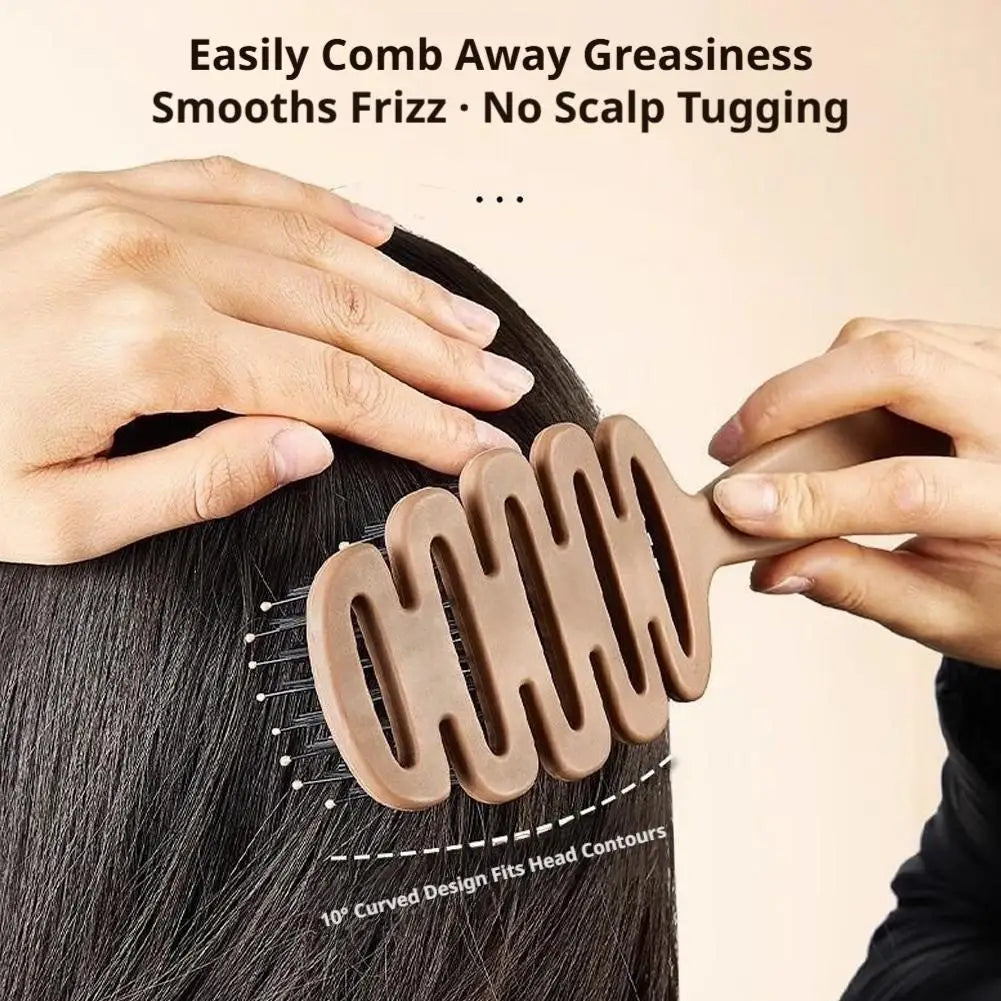 Vented Hair Brush with Bristles for Blow-drying, Styling, Curling & Straightening, Volumizing Ball-Tipped Detangling Hairbrush Oasis Select