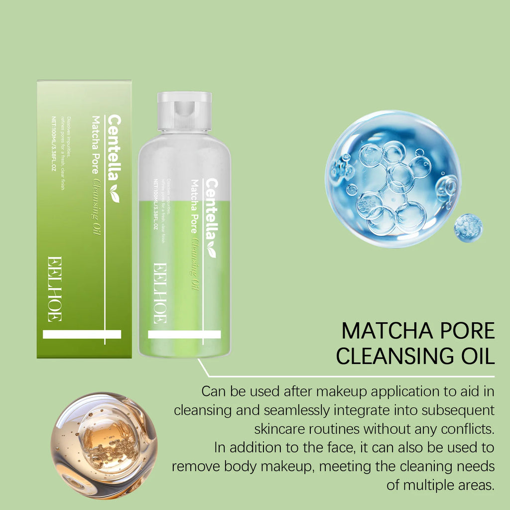 Eelhoe Matcha Cleansing Oil – Gentle Daily Makeup Remover 100ml