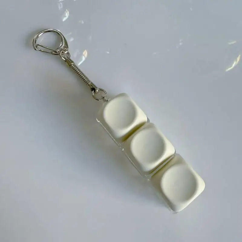 LED Keycap Keychain | 4-Key Macaron DIY Fidget Toy