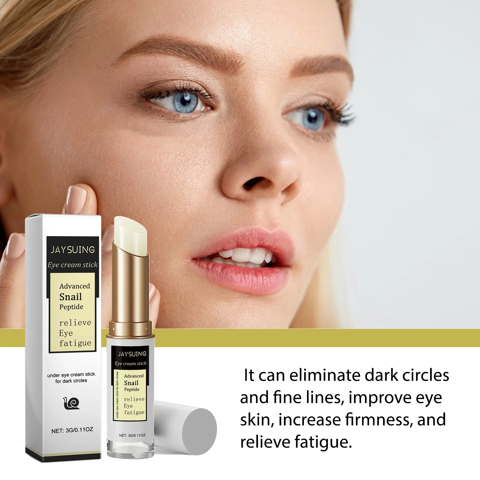 Snail Eye Cream Stick – Dark Circles, Puffiness & Wrinkles Eye Cream Stick Oasis Select