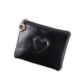 Heart Shaped Coin Purse – Zipper Pouch & Card Holder Gift Coin Purse Wallet Oasis Select Black