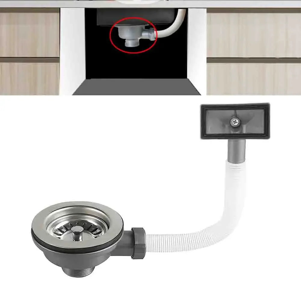 1Pack Sink Drain Fitting Strainer Basket Valve Stainless Steel & Overflow 114mm Household Supplies Bathroom Accessories Oasis Select