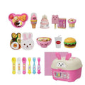 New 8PCS/Set Simulation Food Feeding Toys with Storage Box - Sweet Rice Ball Pudding Feeding Toy Kids Role Play Early Education Oasis Select Pink