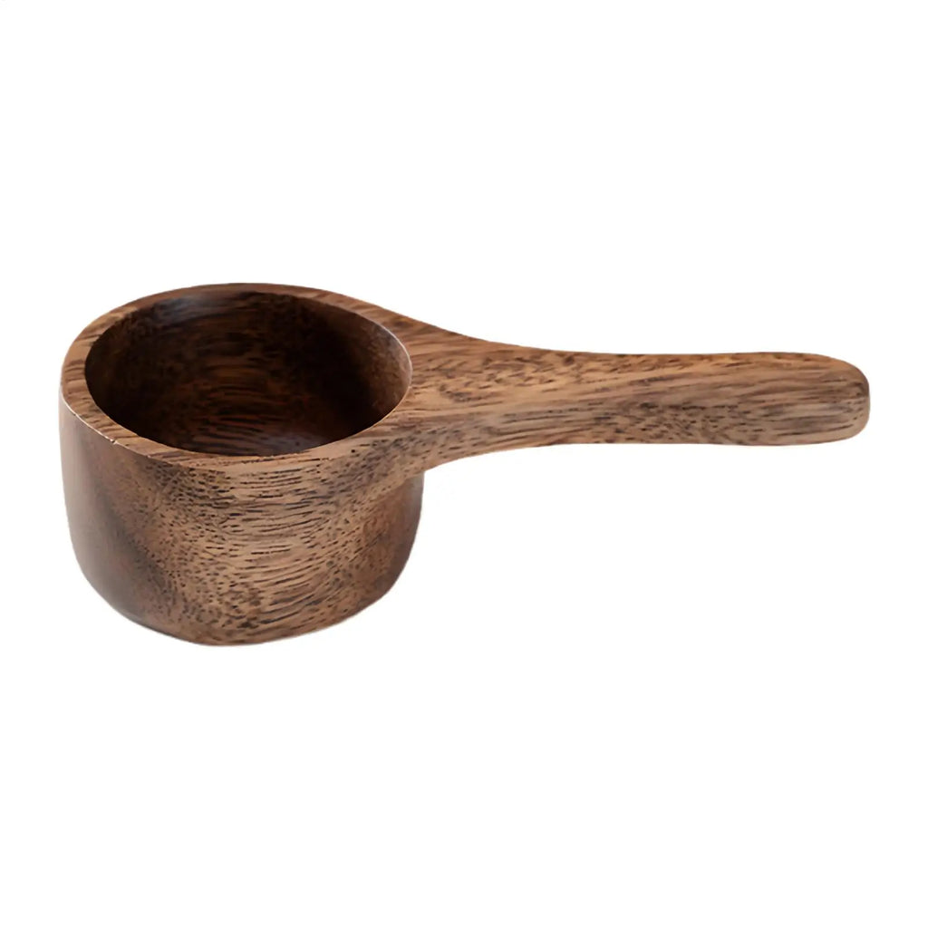 coffee scoop solid wood scoop Reusable Mini Brewing Tool Walnut Wood Coffee Spoon for Sugar Tea Bean Flour Home Kitchen Cafe Oasis Select