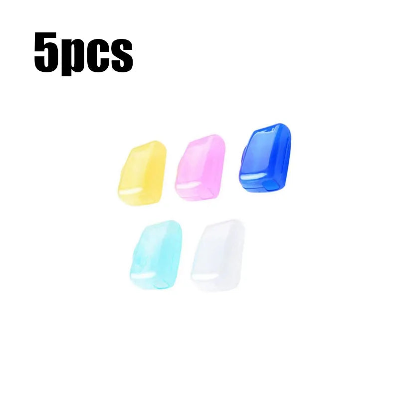 5/10/20/30pcs Household Toothbrush Storage Clip Portable Travel Toothbrush Dust Protective Cap Storage Box Toothbrush Head Case Oasis Select 5pcs