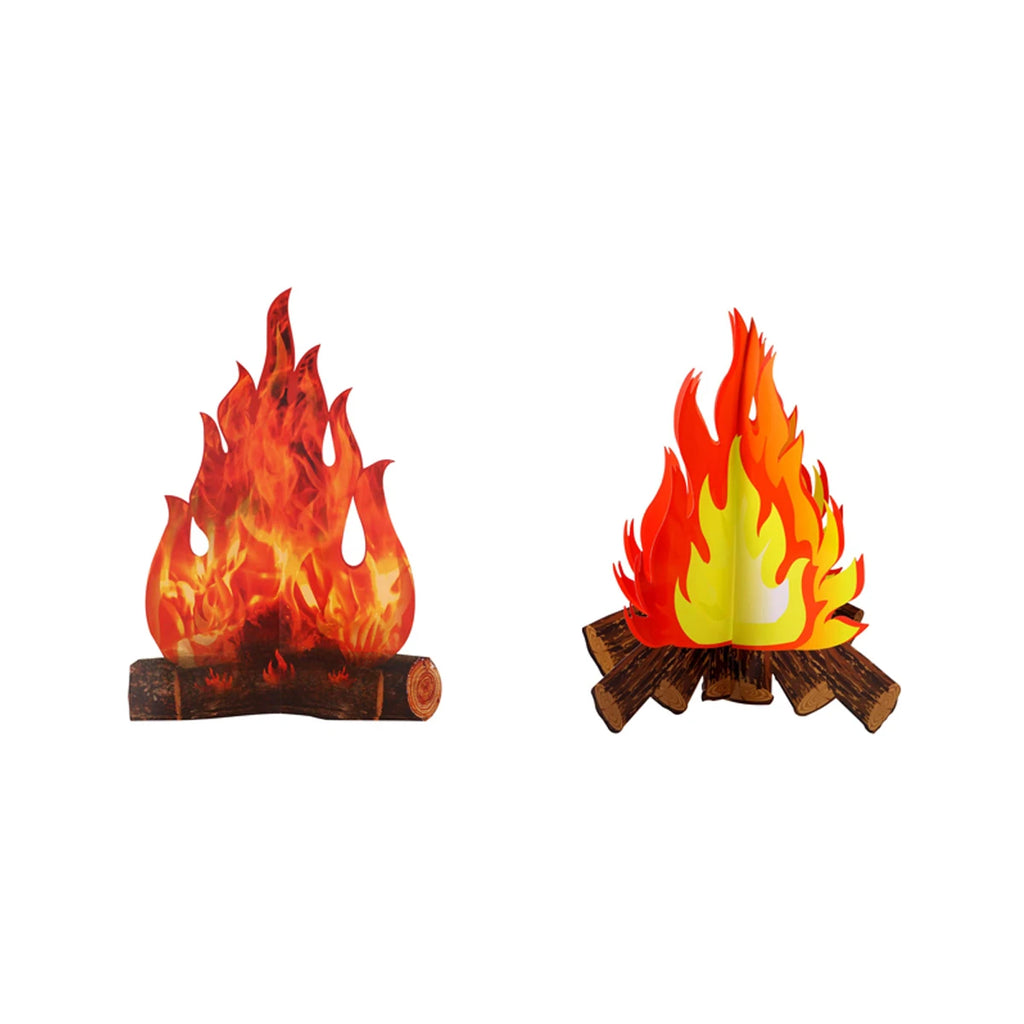 2/4 PCS Fireplace Decor Rainforest Falls VBS Decorations Indoor Camping Bachelorette Parties Photo Props Classroom Events Oasis Select 2pcs