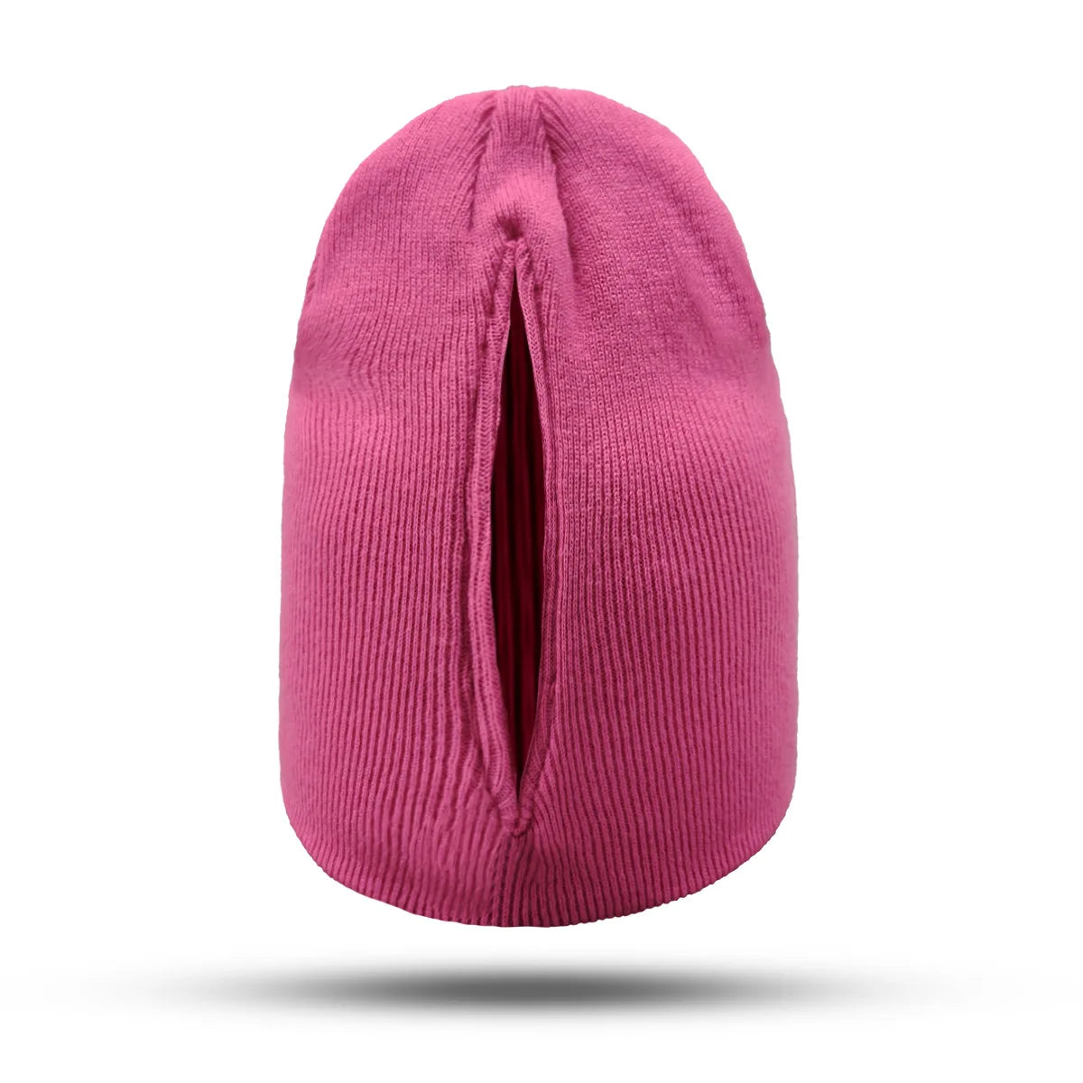 Magnetic cap with open ponytail knitted cap, sports yarn cap, pullover cap, women's cap, automatic magnetic cap, lightweight Oasis Select Rose Red