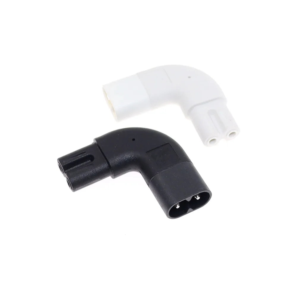 Angle Conversion Right Angled C7 Female C8 Male 2-Pin AC Power Converter AC Power Adapter Conversion Plug C7 Female To C8 Male Oasis Select