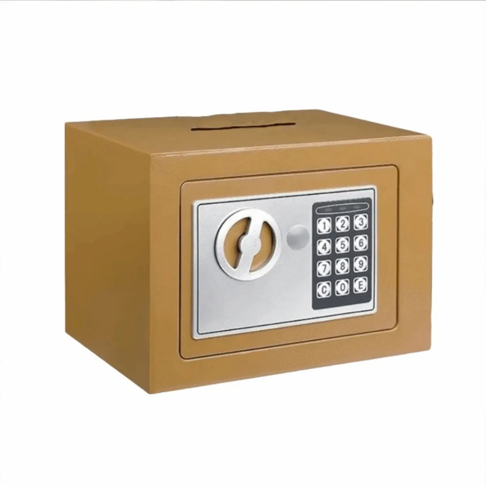 Anti-Theft Piggy Bank Password Lock Key Lock Combination Lock Security Box Battery-powered Household Electronic Money Bank Oasis Select Coffee