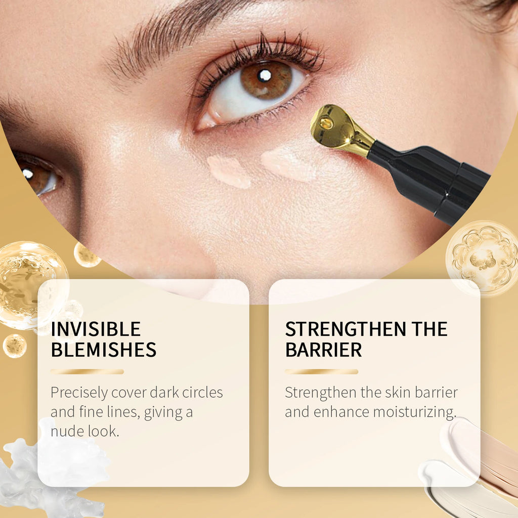 Facial Concealer Waterproof Natural Color Acne High Coverage Brightening Oil Control Moisturizing Liquid Concealer Face Makeup Oasis Select