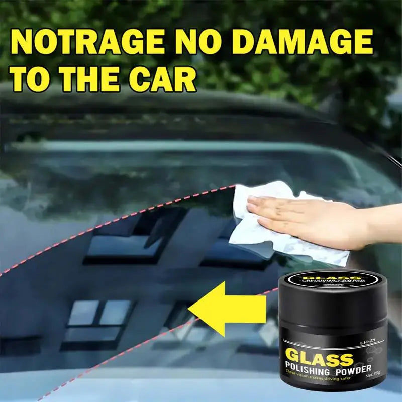 Car Glass Polishing Powder Detergent Glasses Scratch Remover Window Cleaner auto Glass Cleaning Powder Safe Windshield Polish Oasis Select
