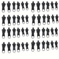 12/24/48pcs Quick Fix Zipper Slider Repair Tool, Reusable DIY Sewing Supplies for Clothes Bags Jackets Luggage Oasis Select 48pcs