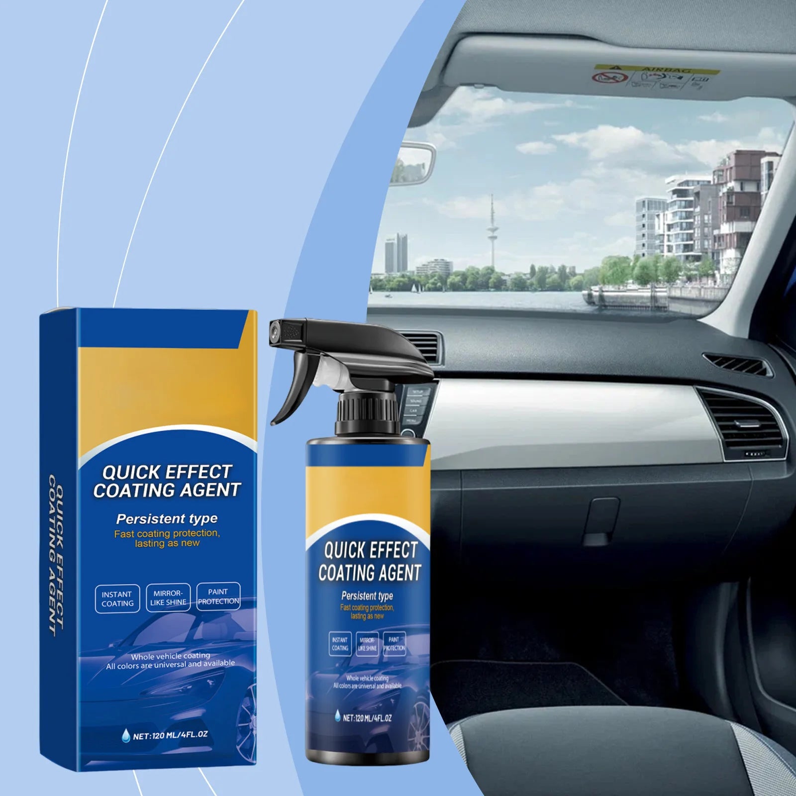 Ceramic Coating Spray – Hydrophobic Car Paint Protection 120ml Ceramic Car Coating Spray Oasis Select