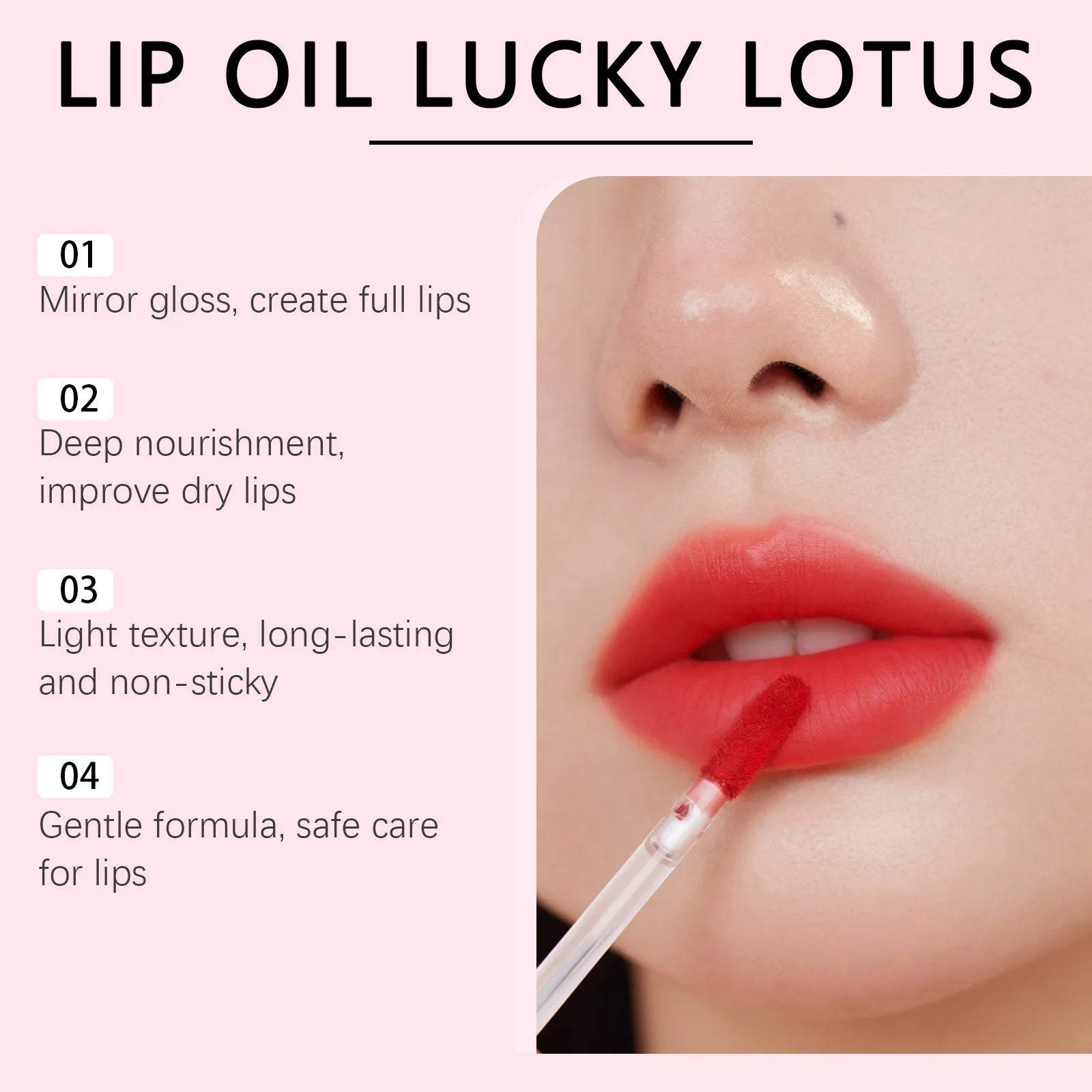 Mirror Gloss Lip Oil – Plumping, Hydrating Lip Shine 4g Lip Oil Gloss Oasis Select