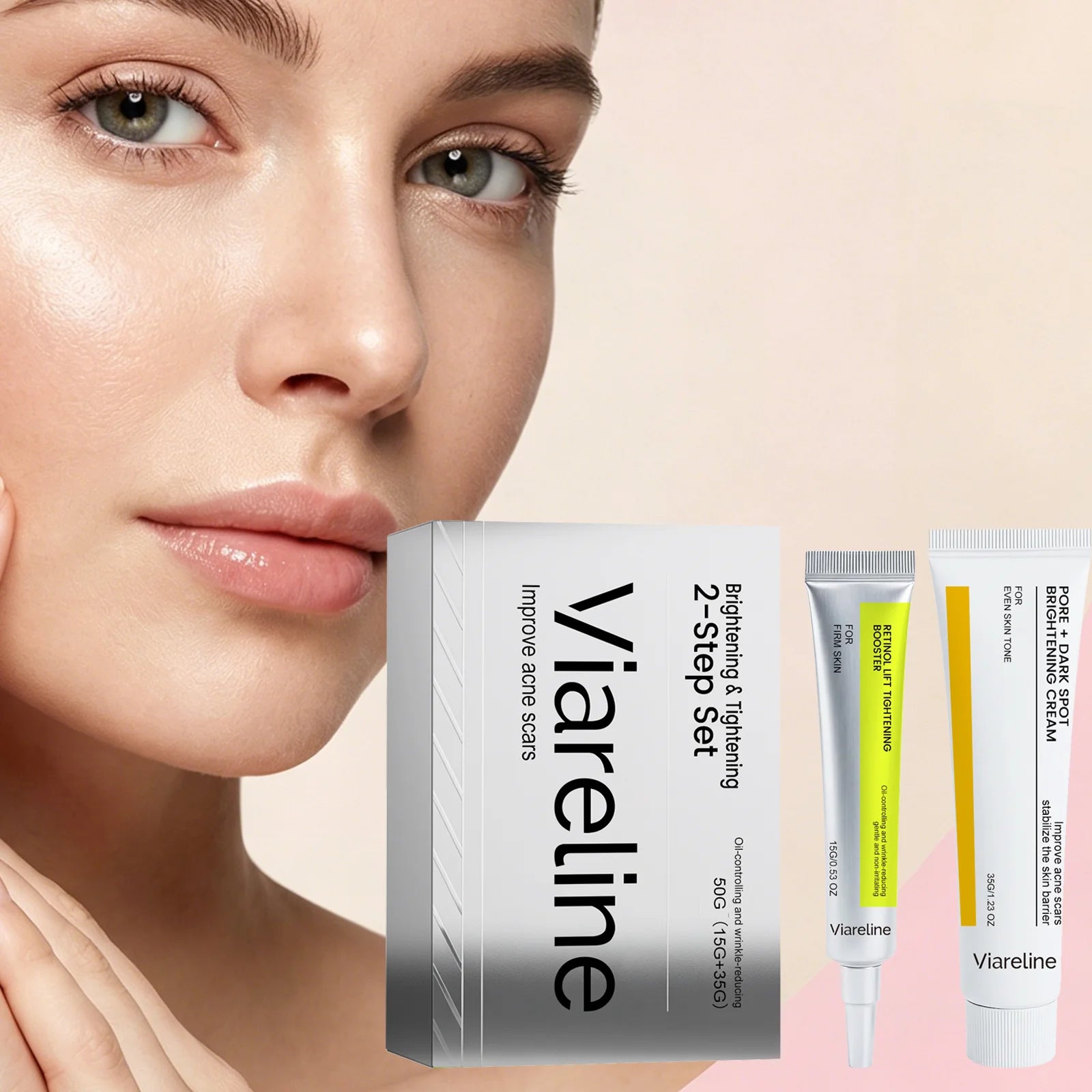 Viareline Retinol Firming & Brightening Cream – Dark Spot & Anti-Acne Retinol Face Cream Oasis Select