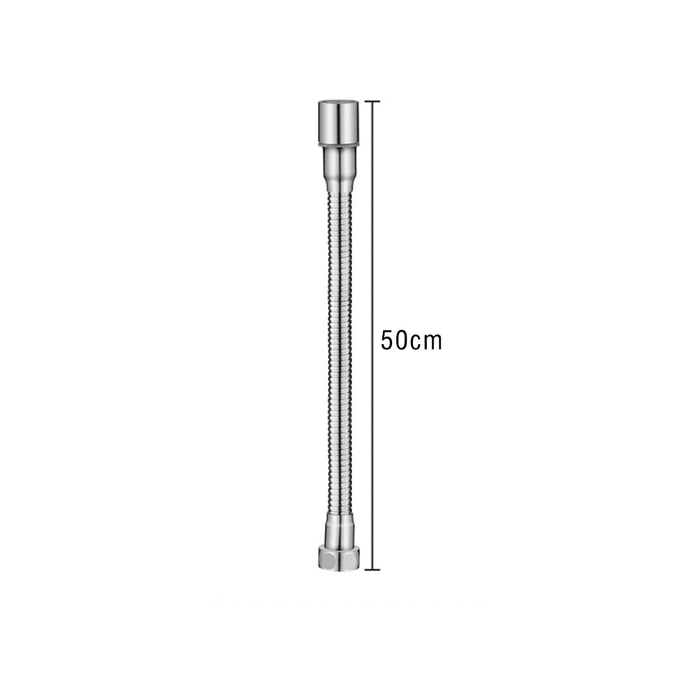 12-50cm Universal Faucet Extender Stainless Steel 360° Rotation Kitchen Sink Anti-Splash Nozzle Aerator Extension Hose 1/2 Modes Oasis Select 50cm