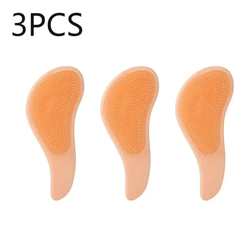 3/6Pcs Comb Anti-static Massage Hair Brush Tangle Detangle Air Cushion Hair Brush Comb Salon Barber Hair Styling Tools Oasis Select 3PCS Orange