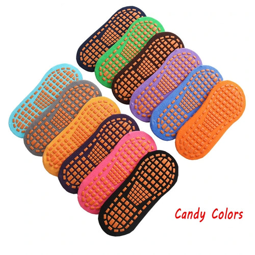 10 Pairs Kids Adults Anti-Slip Socks Parent-Child Trampoline Sock Cotton Children Socks Sports Boys Girls Outside Baby Socks Oasis Select