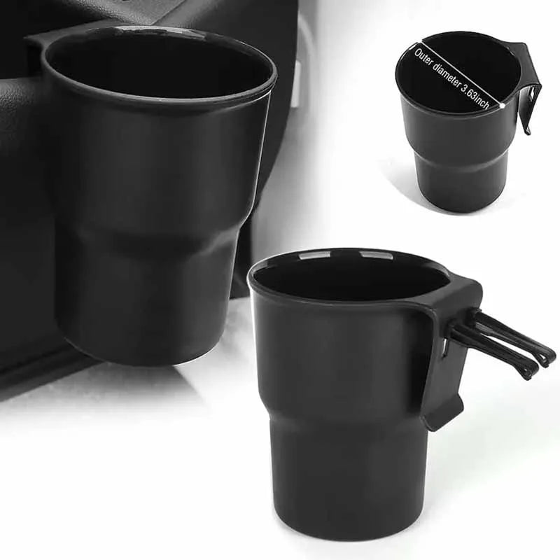 Car Water Cup Holder 2 in 1 Beverage Holder Trash Can Mobile Phone Holder Air Outlet Chair Back Door Armrest Multifunctional Box Oasis Select
