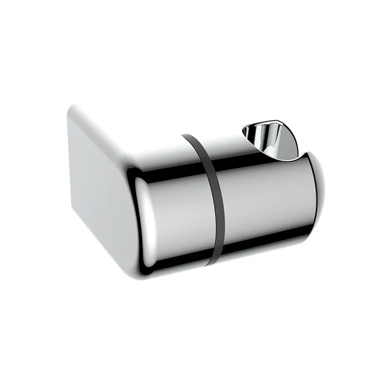 Universal Hand Shower Head Holder Adjustable Full Plating Shower Rail Head Holder Bathroom Bracket Stable Rotation Oasis Select SILVER