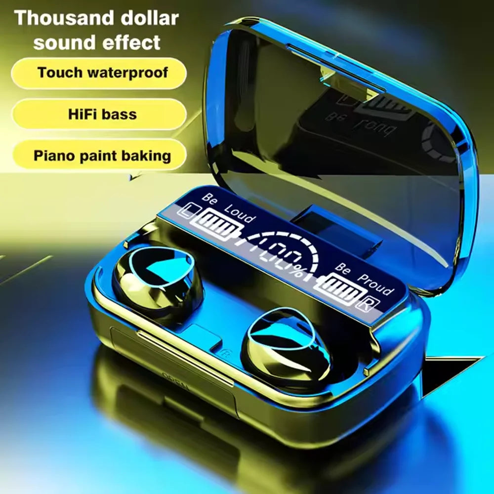 M10 Wireless Bluetooth Earbuds with Power Bank | Sports & Gaming
