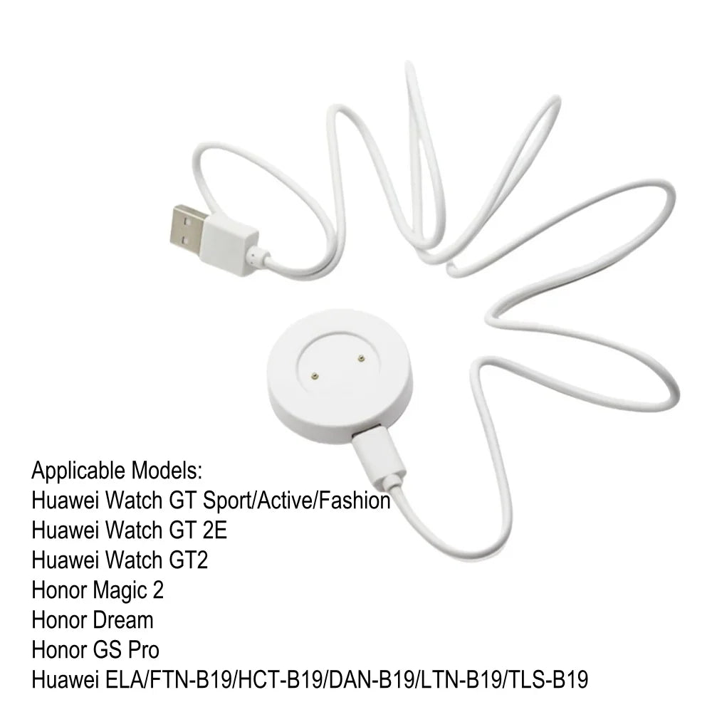 Huawei Watch Charger Base – GT5 GT4 GT3 GT2 Pro & Honor Series Smartwatch Charger Oasis Select White With Cable-B
