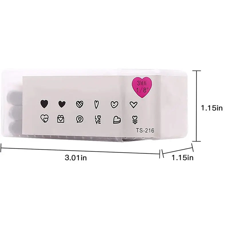 LIKE WISH 12 Piece Metal Stamp Set, 3Mm (1/8 Inch) Metal Punch Stamp Kit For Metal Punching Oasis Select