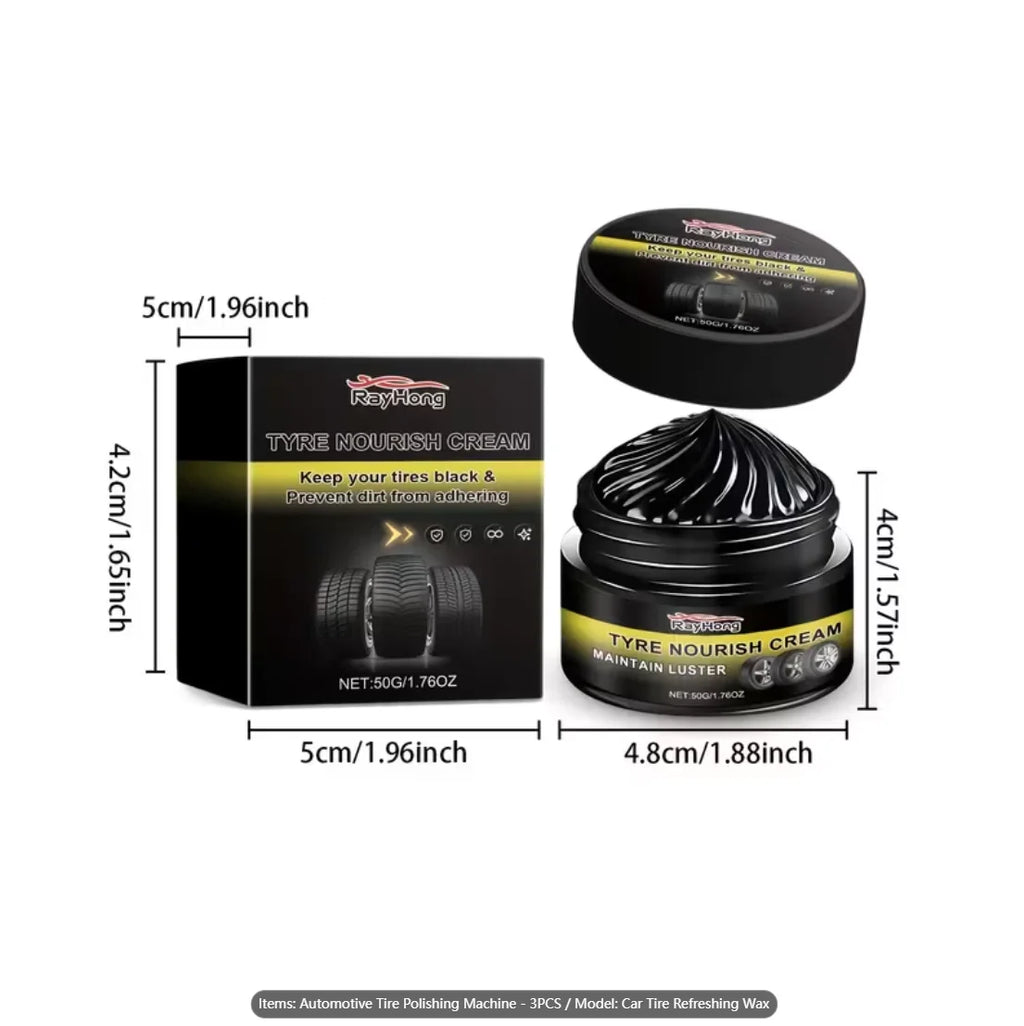 Car Tire Shine Wax – Brightener, Waterproofer & Trim Care Tire Shine Wax Oasis Select
