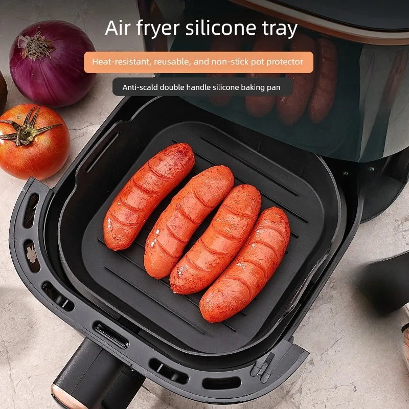 Air Fryer Silicone Baking Tray for Home Baking Easy To Clean Baking Tray Modern Minimalist Kitchen Supplies Oasis Select