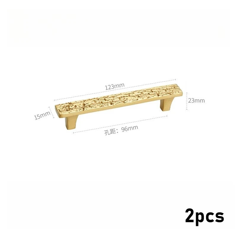 Brass Furniture Cabinet Door Handle Coffee Gold Antique Style Wardrobe Cabinet Drawer French Retro New Chinese Small Handle Oasis Select 2pcs Copper 96mm