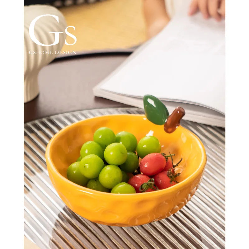 Beautiful Orange Fruit Platter for Home Fruit Storage Exquisite and Of High Appearance Level Oasis Select