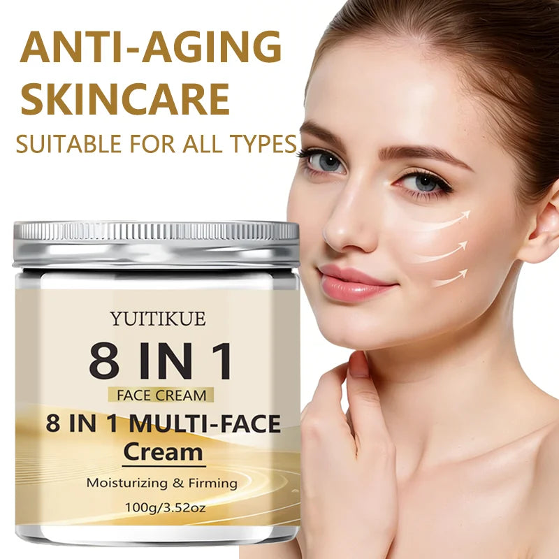 8-in-1 Face Cream – Retinol, Collagen & Hyaluronic Acid 100g