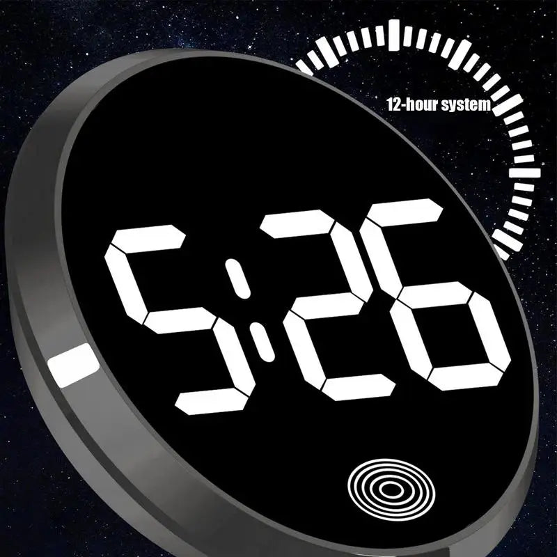 Car Dashboard Digital Clock Car Vent Clocks Watch Touch-Activated Automotive Night Watch Vehicle Dashboard Clock Stylish For Car Oasis Select