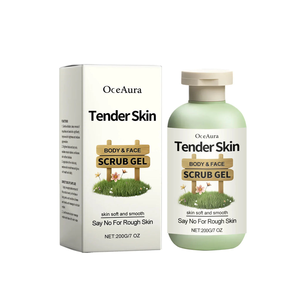 Exfoliating Gel for Body Deep Cleansing Pore Shrinking Remove Dead Skin Gentle Repair Scrub Brightening Moisturizing Skin Care Oasis Select 200g boxed