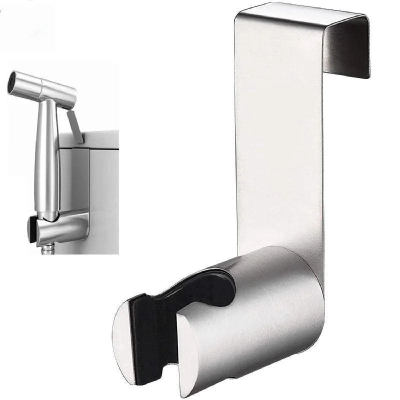 1PC Sprayer Hook Holder Free Nail Stainless Steel Toilet Bathroom Attachment Wall Shower Head Holder Oasis Select