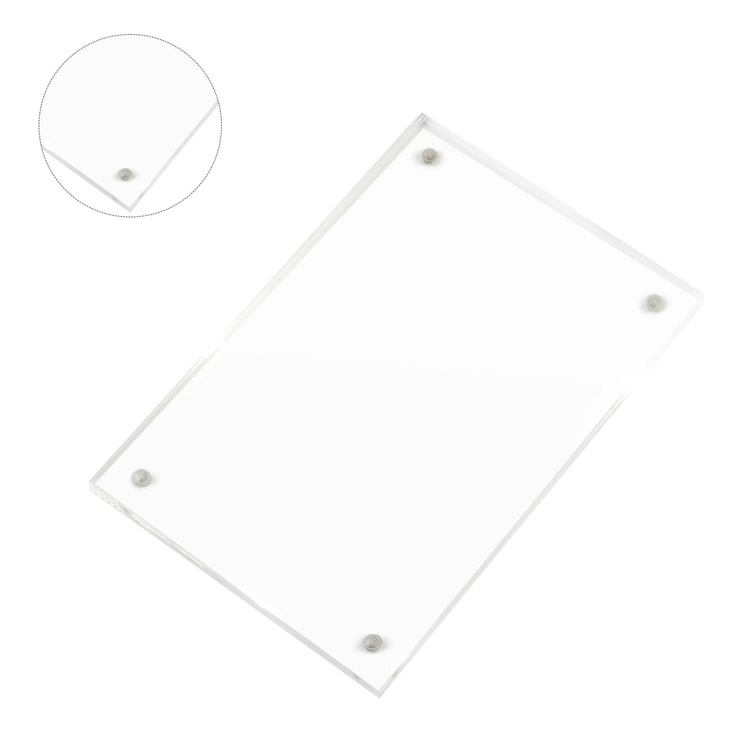 Magnetic Acrylic Photo Frame | Clear Desk Display Stand Acrylic Photo Frame Oasis Select