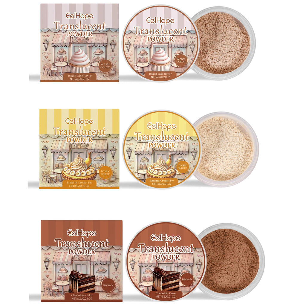 Eelhope Oil Control Loose Setting Powder – Matte Finish 6g Loose Setting Powder Oasis Select 3 IN 1