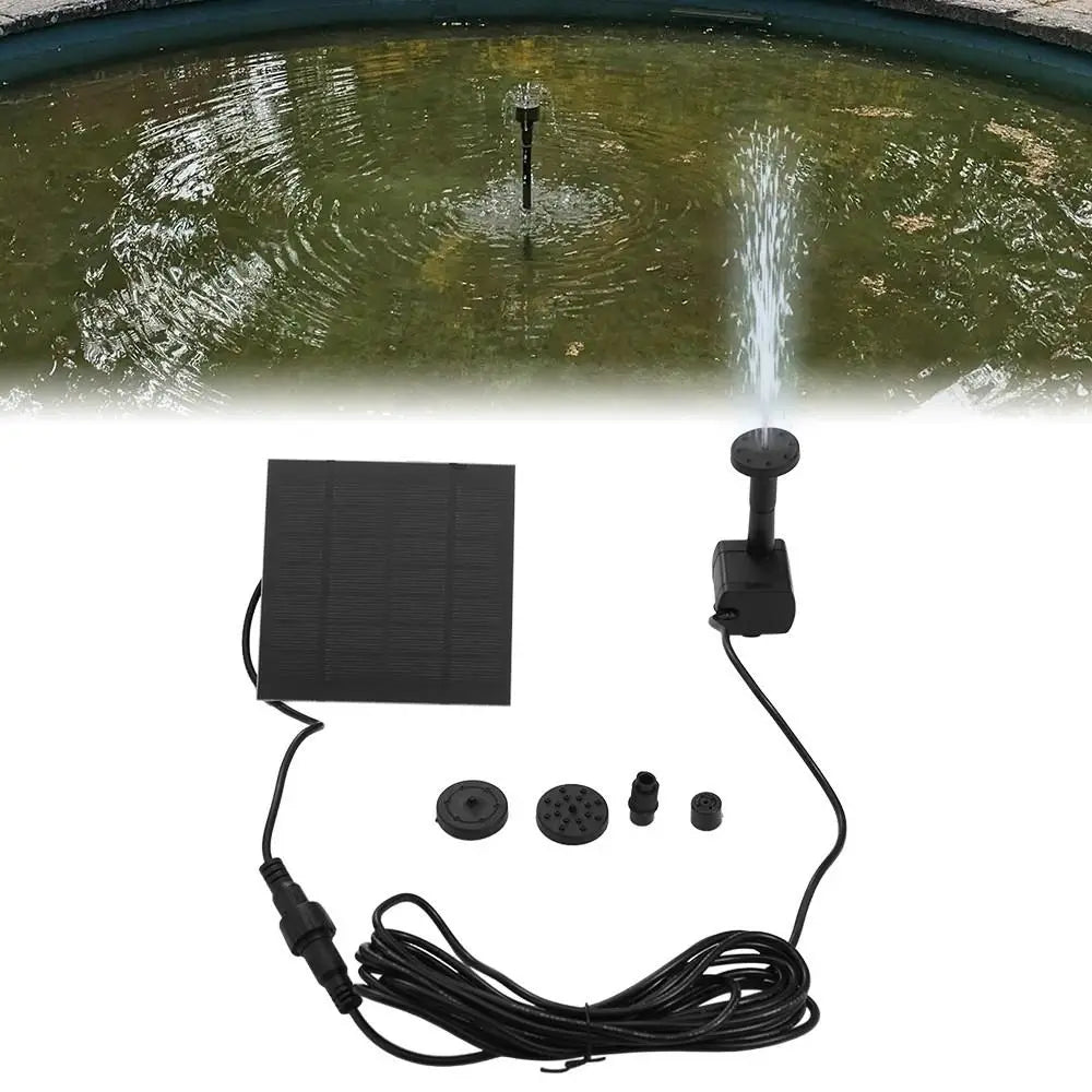 Power Panel Kit Mini Solar Panel Water Pump 4 Nozzles DIY Solar Fountain Pump DC Brushless 200L/H Solar Water Fountain Garden Oasis Select